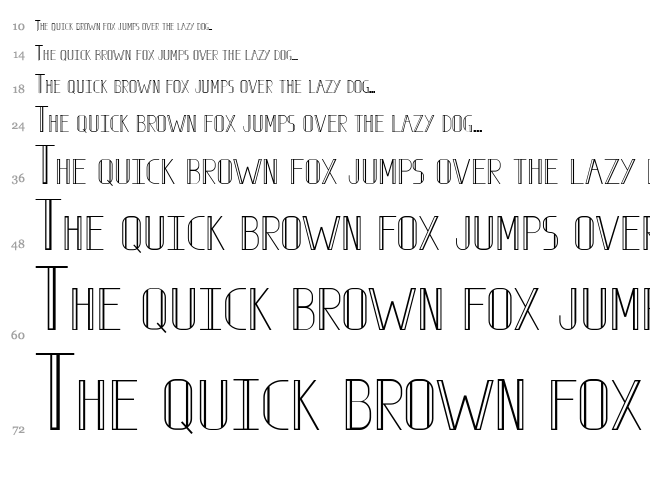 Sick City font waterfall